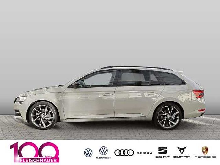 škoda superb combi - steel-grau